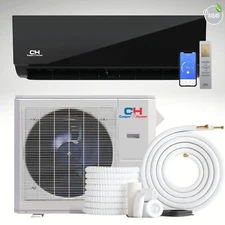 12000 BTU MidNight Edition Mini Split Heat Pump Air Conditioner 23.1 SEER2 230V