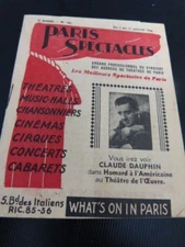 program n°167 paris spectacles, January 1948 (samg)