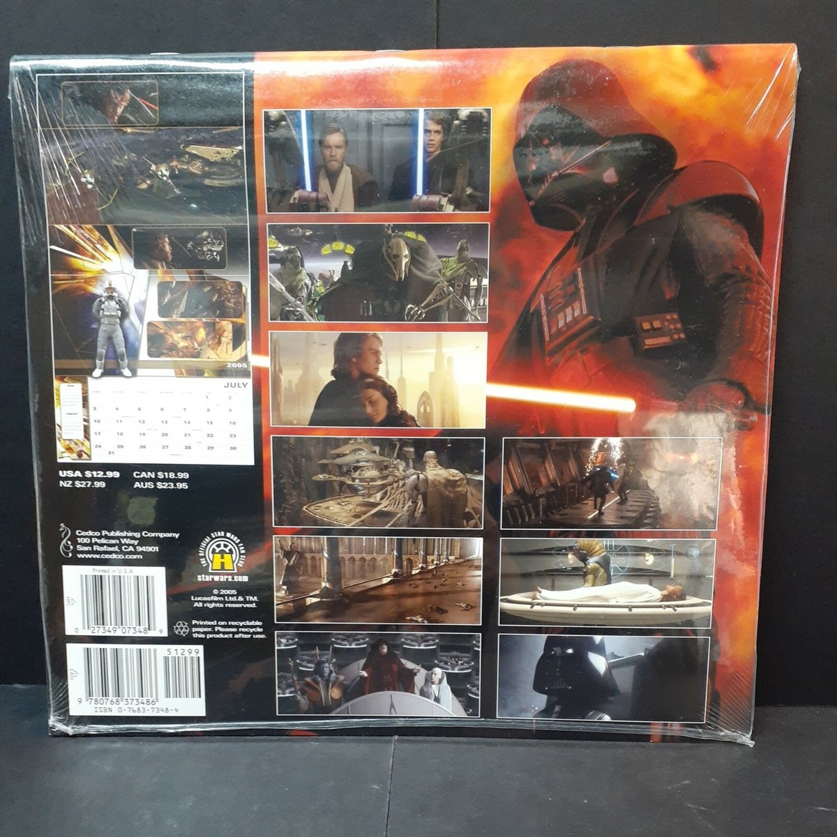 Star Wars Collectible 2005-2006 18 Month Calendar Revenge of the
