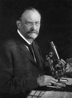 Orth Johannes Physician Anatom pathologist Germanyat the micros- 1920 Old Photo