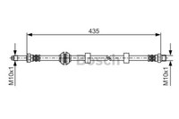 Bosch 1 987 476 415 Brake Hose For Seat VW