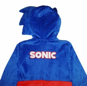 Sonic The Hedgehog Boys Blue Costume Plush Robe Size 4/5 6/7 8 10/12