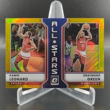 Kawhi Leonard Draymond Green 2022-23 Optic All Stars Gold Prizm 10/10