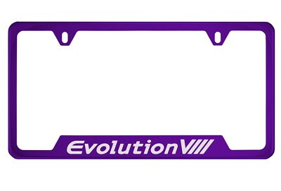 Purple License Plate Frame for Mitsubishi Lancer Evolution VIII, Evolution8