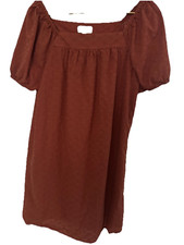 LOFT Outlet  Eyelet  Fully lined  Knee Length A Line Dress size  Med