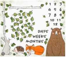 Kaufman Oh How They Grow Forest DIY Growth panel 36 x 43 inches cotton