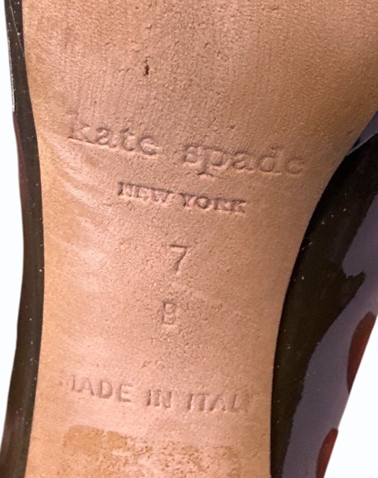 Kate Spade New York Womens Patent Leather Green Stiletto Made in Italy Size 7 B thumbnail 13