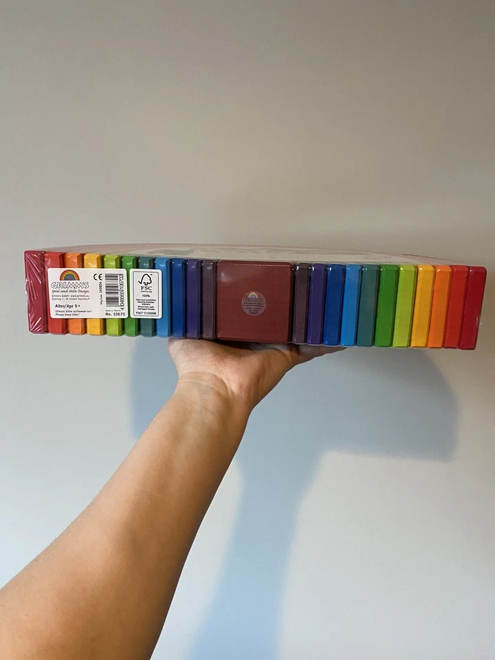 Grimm's Waldorf 12 piezas arco iris grande - madera auténtica Foto 4 de 4