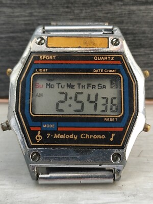 Montana PF PAM352 Chrono Melody Alarm Vintage Original Digital