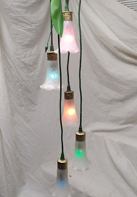 Tulip Multi-Color 5-light Hanging Swag Ceiling Fixture Light Lamp