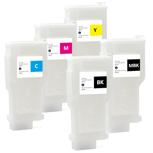 5PC PFI-320 Refillable Ink Cartridge For Canon TM-200 TM-205 TM-300 TM-305