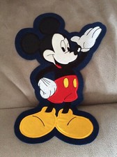 VINTAGE MICKEY MOUSE EMBROIDERED APPLIQUE SEW- ON PATCHES