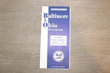 OCTOBER 1959 B&O BALTIMORE & OHIO CONDENSED TRAIN SCHEDULES PUBLIC TIMETABLE