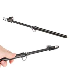 150psi Heavy Duty Tire Air Pressure Gauge Straight-on Dual Head For Truck Rv