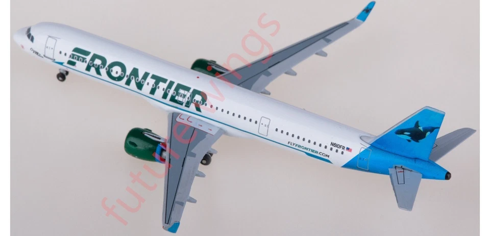 1:400 AeroClassics AC411272 Frontier Airlines A321neo N610FR +Free Tractor - Image 4 of 4
