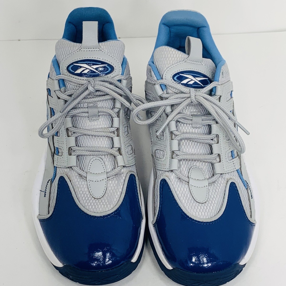 Reebok Solution Mid Blue Gray White Allen Iverson Mens 