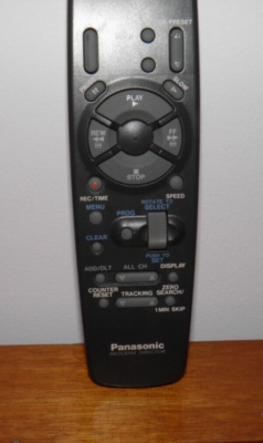 Vintage, Panasonic, VCR/TV remote control. Model # VSQS1330.Japan