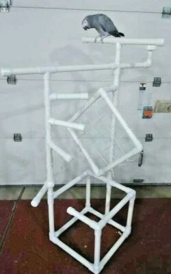 "PERCH PERFECT BIRD SPECIALTIES" 54" Tall Climber 1" PVC Macaw Perch Stand Play Gym FREE SHIPPING!**