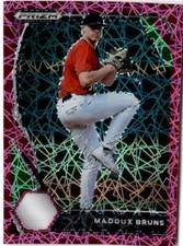 2021 Panini Prizm Draft Picks #PDP29 Maddux Bruns Pink Velocity Prizm