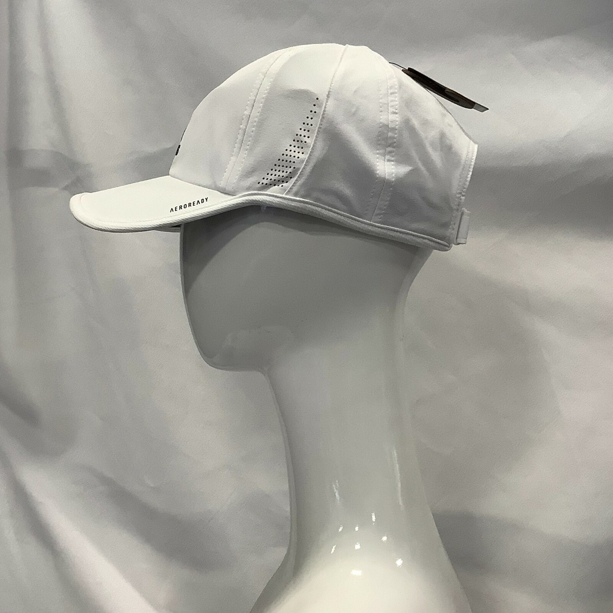 Adidas Mens Superlite II C183 Adjustable Fit White Baseball Cap