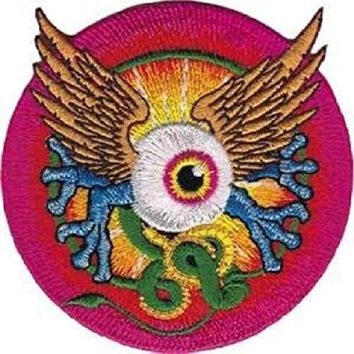 Mouse And Kelley Flying Eye Embroidered iron on Patch - Picture 1 of 1