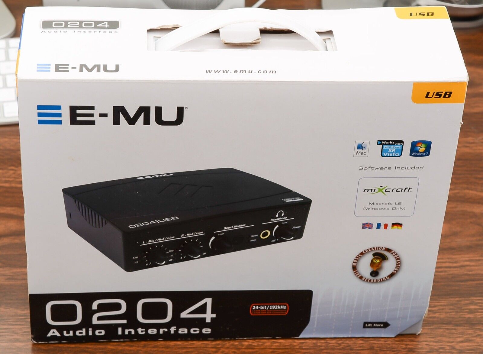 Finally popular brand E-MU 0204 USB SOUND CARD AND BOX Recommendation WITH CABLE