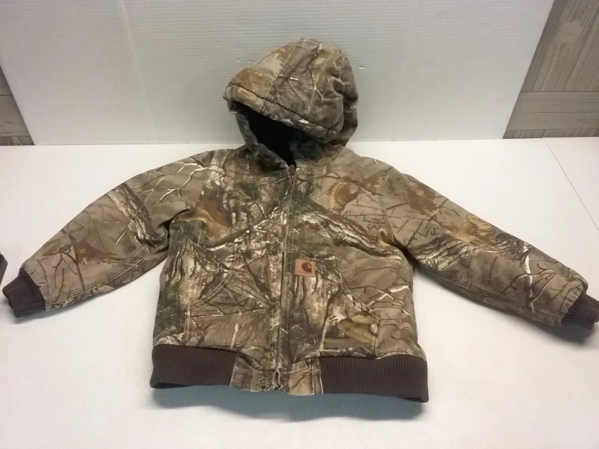 Carhartt camo top jacket youth