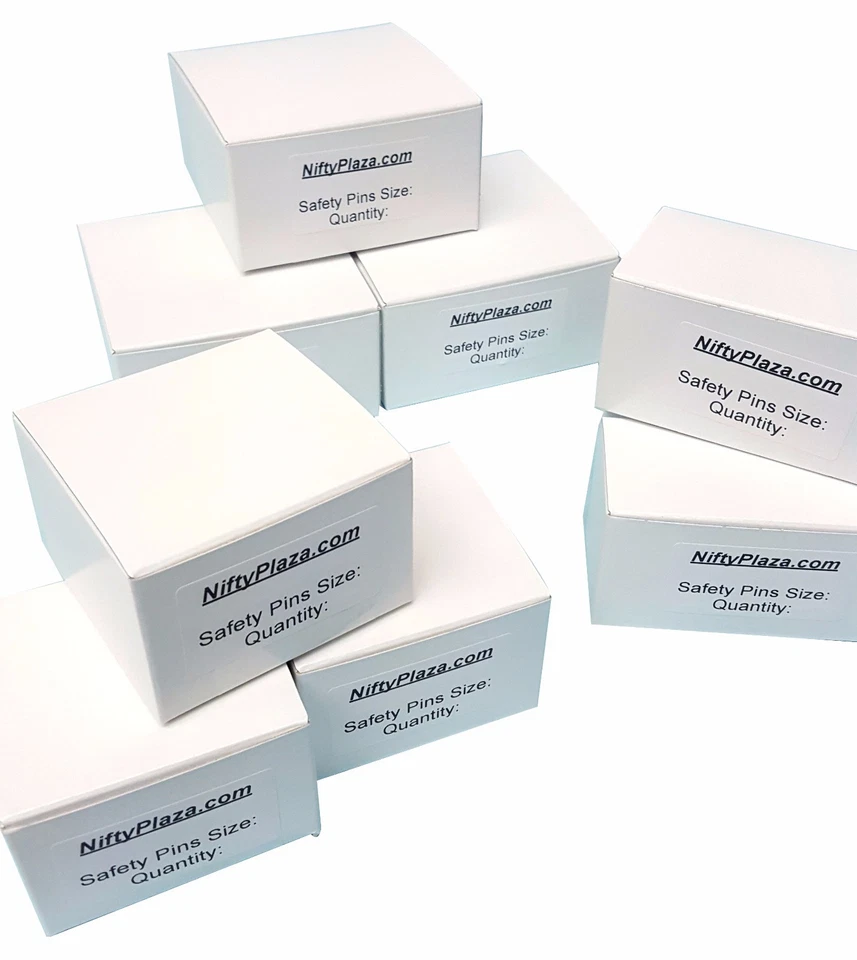 NiftyPlaza 1440 Extra Large Safety Pins 10 Gross Box Brand New Size 2" Crafting - Image 3 of 4