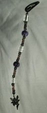 Purple Beaded Fairy Hair Clip