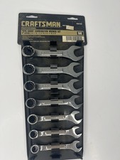 Craftsman 9 44101 7 Pc Short Combination Wrench Set 38-34 Sae Stubby Usa Craftsman 9 44101 7 Pc Short Combination Wrench Set 38-34 Sae Stubby Usa