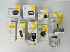 Lot Of Camera Accessories Slave Flash, Filters, Secure Reader, Lenses