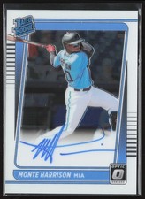2021 Donruss Optic Monte Harrison Rated Rookie Signatures #RRS-MH Auto RC Miami