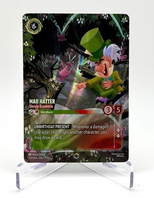Mad Hatter Unruly Eccentric Lorcana Archazia s Island Enchanted 213/204 NM A2
