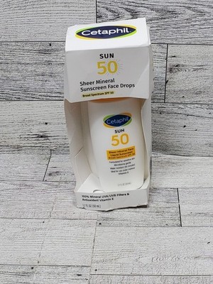 Cetaphil Sun Sheer Mineral Face Liquid Sunscreen, 1.7 fl oz - Exp 2027