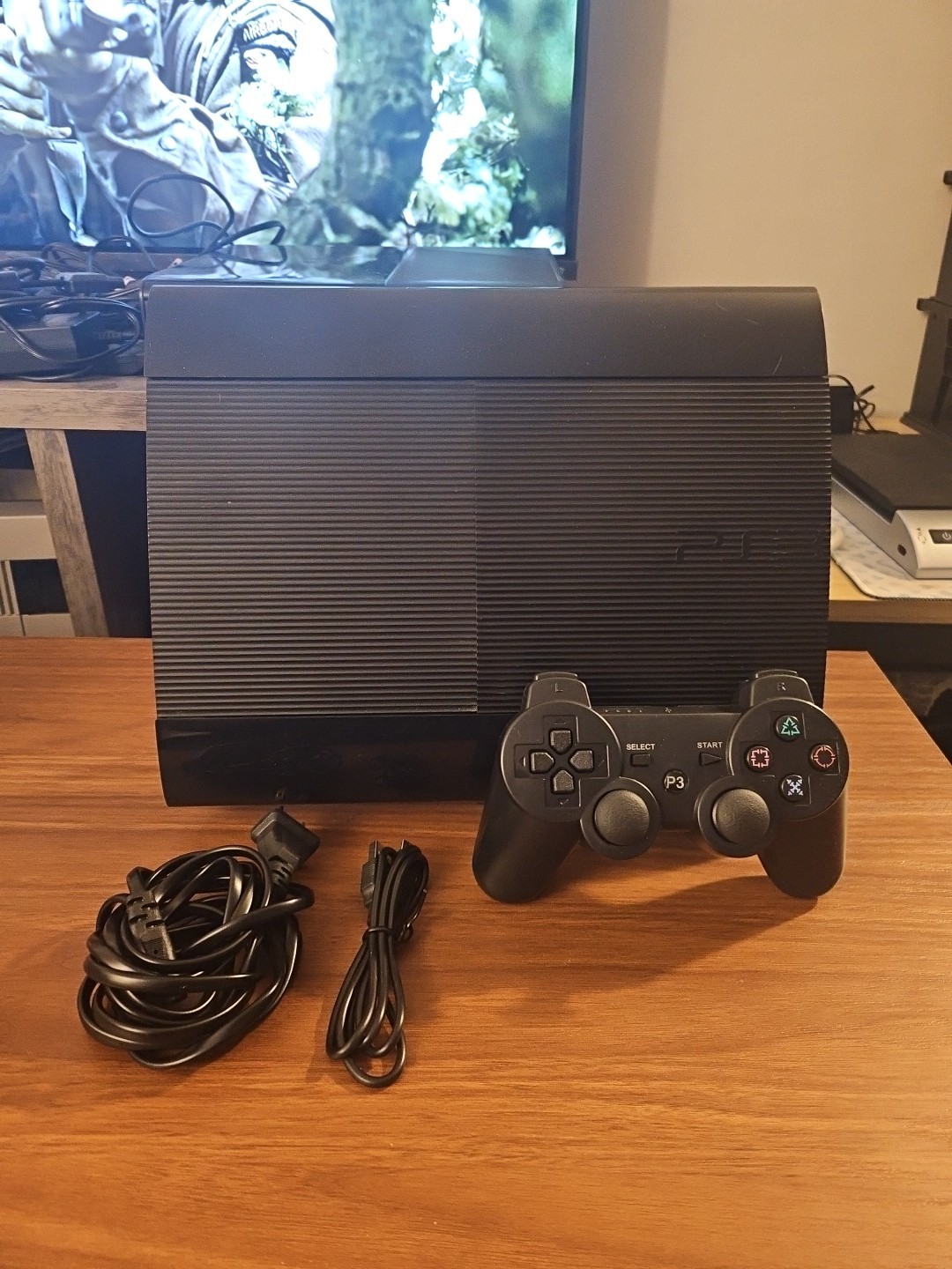 PlayStation 3 Slim 250gb CEH4001B Clean Tested Working W Controller & Cables