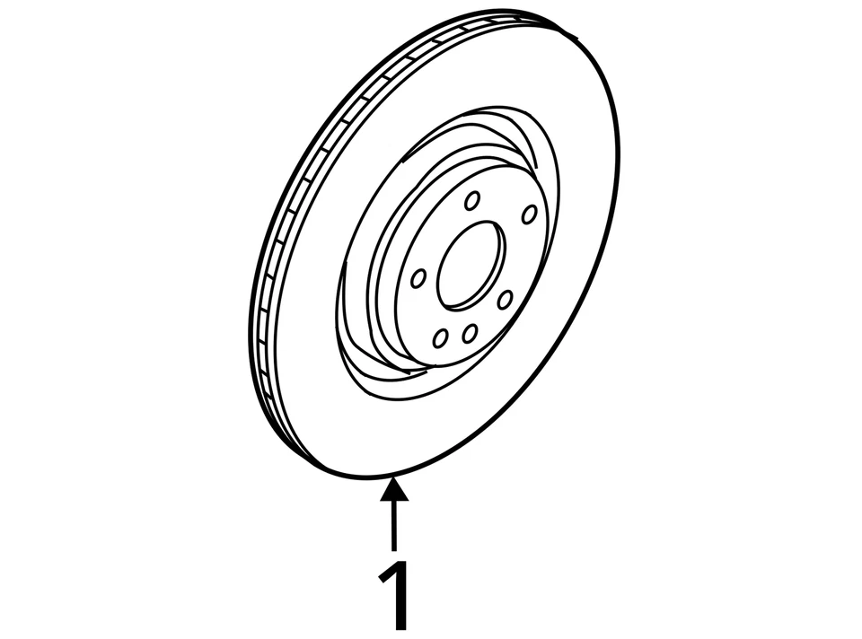 Juego de rotor de freno trasero izquierdo y derecho Audi RS5 2018-2025 37 k millas OEM Foto 4 de 4