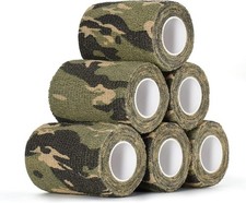 6Pcs Camo Tape Camouflage Self Adhesive Wrap Cohesive Jungle