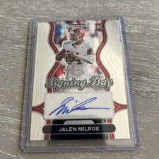 2025 Panini Prizm Draft Picks - Signing Day Jalen Milroe #SD-JME (AU, RC)
