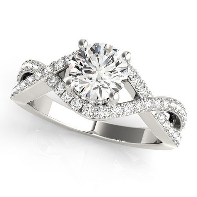 Preisvorschlag! 2 kt DE/VS Lab Grown Rundschliff Diamant Verlobungsring in Platin