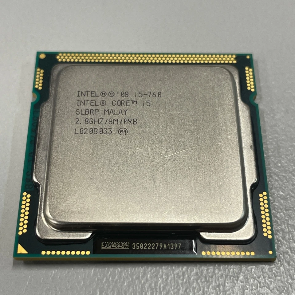 Intel Core i5-760 Quad Core CPU 2.8 Ghz 8MB Socket LGA 1156 Processor SLBRP - Image 2 of 4