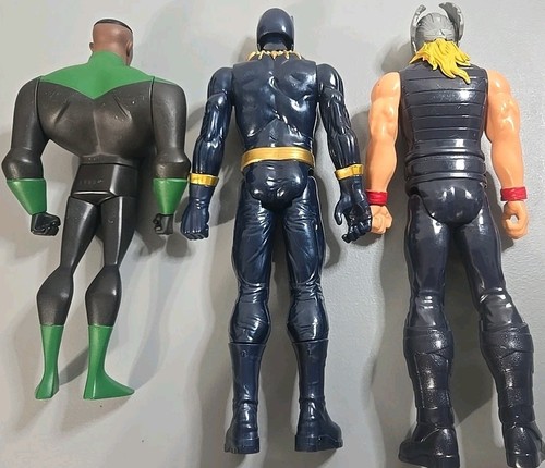 Lot of 3 Action Figures Hero Fighter Bots Superheroes 10-12 " Mixed Toy Bundle - Picture 2 of 2