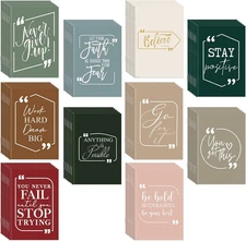 Fulmoon 100 Pcs Mini Motivational Notebooks Bulk Christmas Joyous colors 