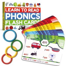 Phonics Flash Cards Learn to Read in 20 Phonic Stages for Kids Education Reading