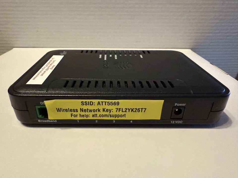 Netgear AT&T 7550 ADSL 2+ Modem Router Combo B90-755025-15 - Image 3 of 4