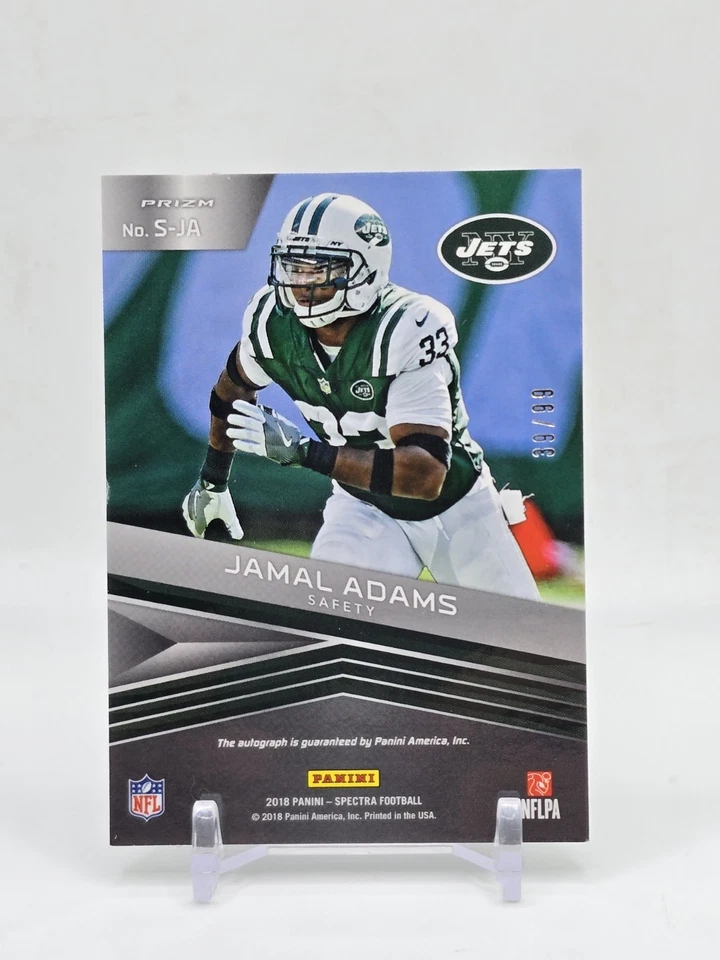2018 Panini Spectra Jamal Adams Autograph #/99 New York Jets - Image 2 of 2
