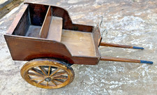 Miniature Antique Toy Wagon, Horse Drawn Cart, Children's Toy, Wooden