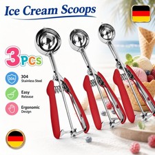 Eisportionierer Eislöffel Edelstahl Eiskelle...