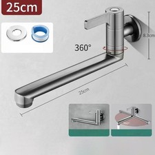 Extended Single Cold Water Tap Suitable for Kitchens Pools and Outdoors