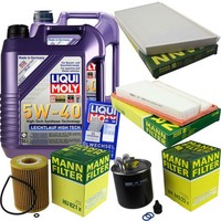 Inspektionspaket 10L Liqui Moly 5W-40 FüR Mercedes C-Klasse T-Model S203 CLK