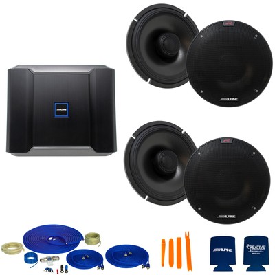 Alpine Type-R Bundle R-S65.2 6.5'' speakers with R-A60F Amp and Kit